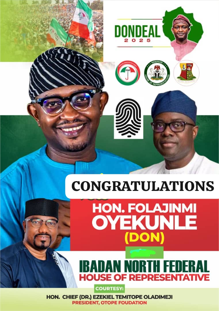 By-Election: OTOPE Congratulates PDP’s Rep-Elect ‘Don’, Hails Makinde’s Leadership