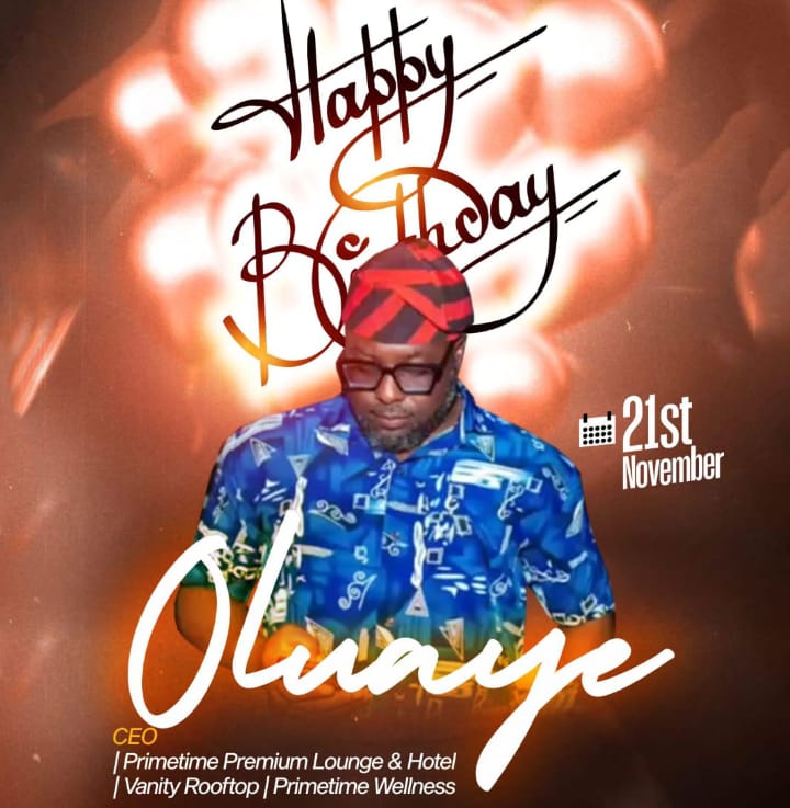 “You Are a Symbol of Courage, Progress, and Purpose”, MC Diamond Celebrates Oluaye, CEO of Primetime Hospitality, on His Birthday